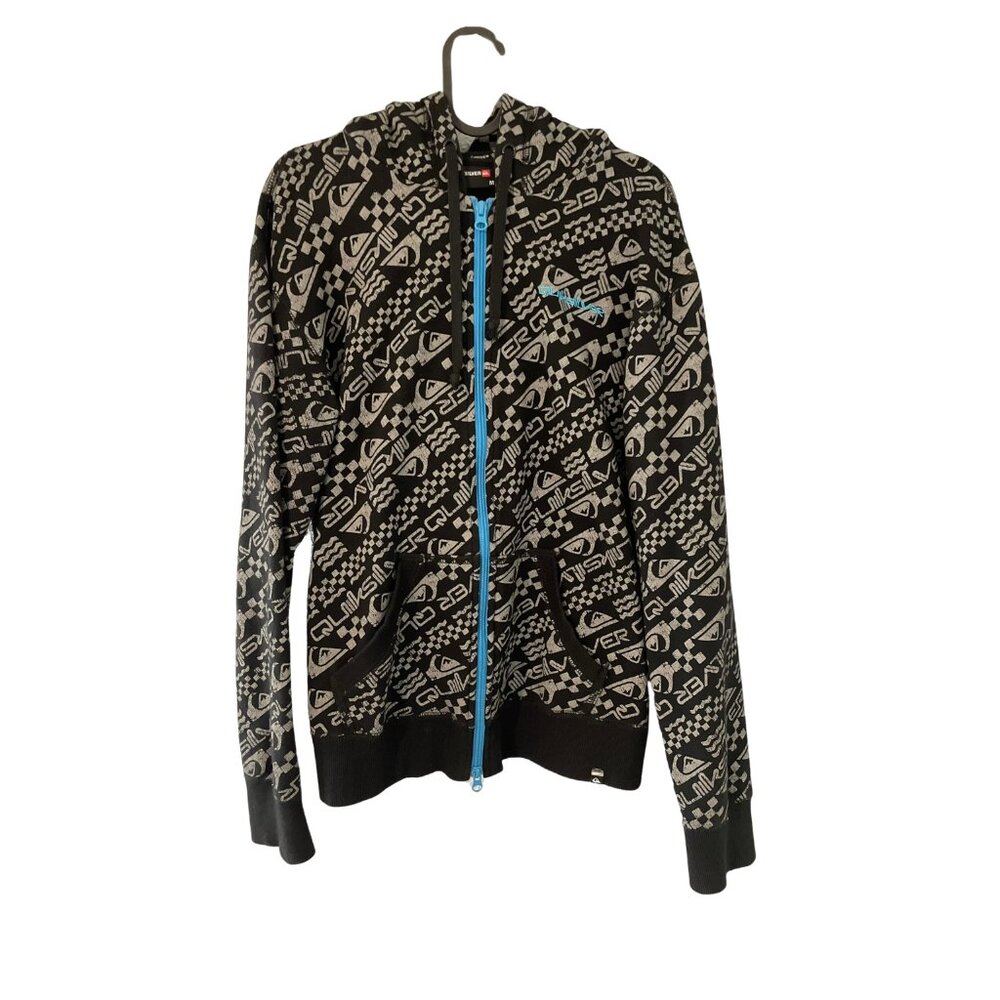 Quiksilver Men’s Graphic Zip-Up Hoodie – JP Size M, US S